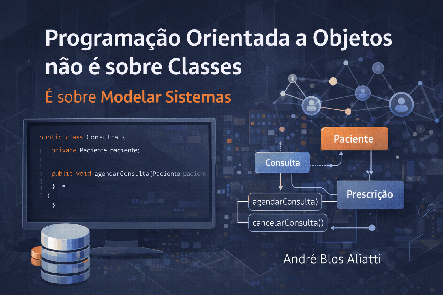 Capa do artigo: Programação Orientada a Objetos não é sobre classes — é sobre modelar sistemas