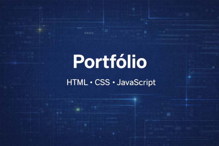 Preview do projeto Portfólio (HTML, CSS e JavaScript)